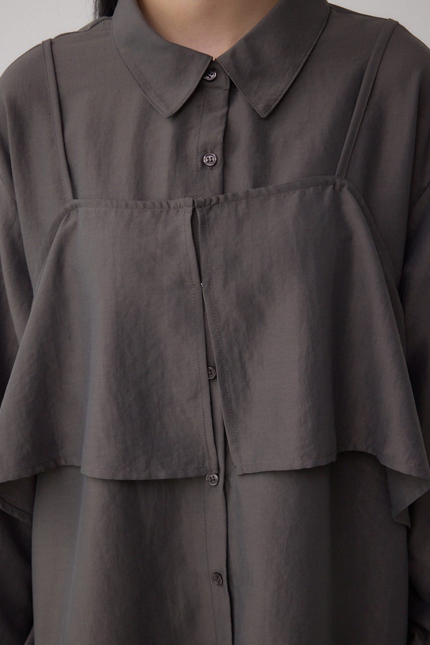 ビスチェレイヤードシャツ C.GRY FREE