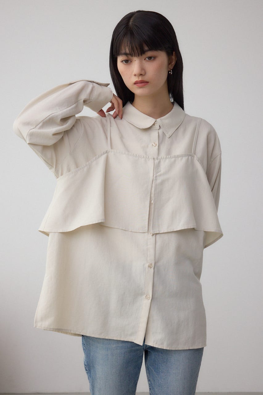 ビスチェレイヤードシャツ IVOY FREE