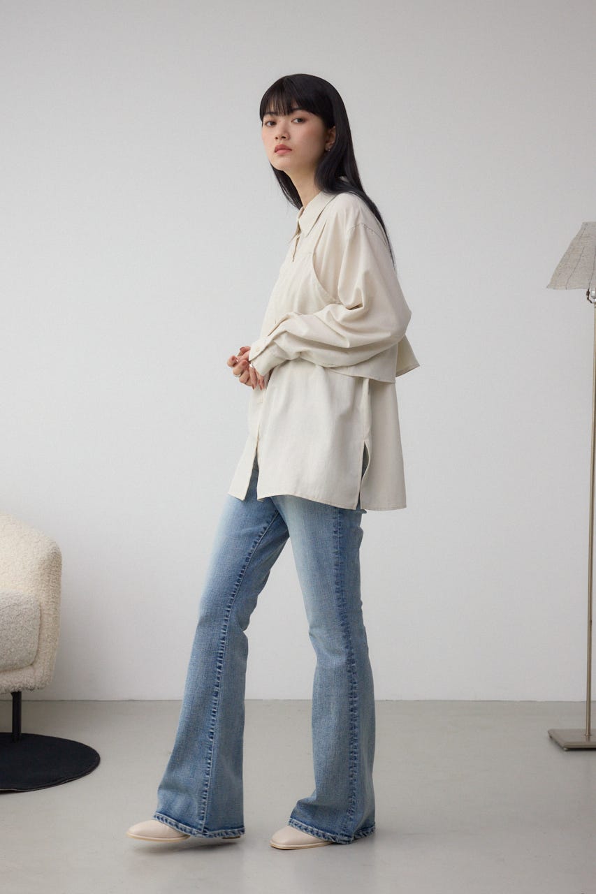 ビスチェレイヤードシャツ IVOY FREE