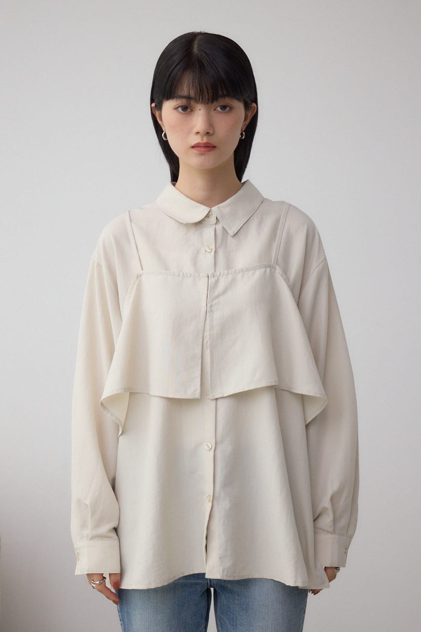 ビスチェレイヤードシャツ IVOY FREE
