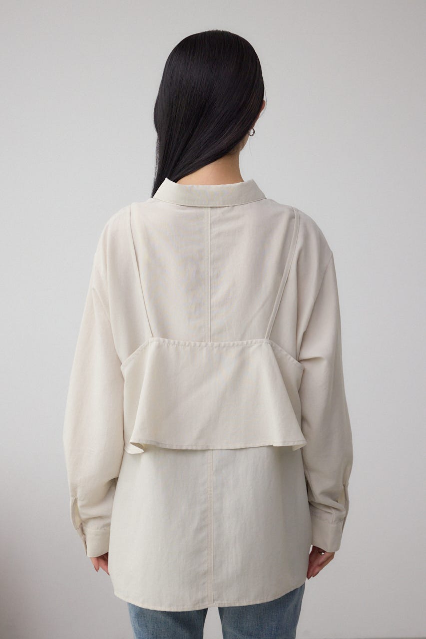 ビスチェレイヤードシャツ IVOY FREE