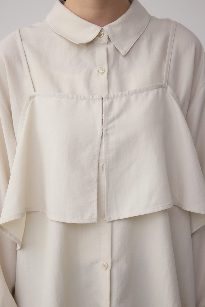 ビスチェレイヤードシャツ IVOY FREE
