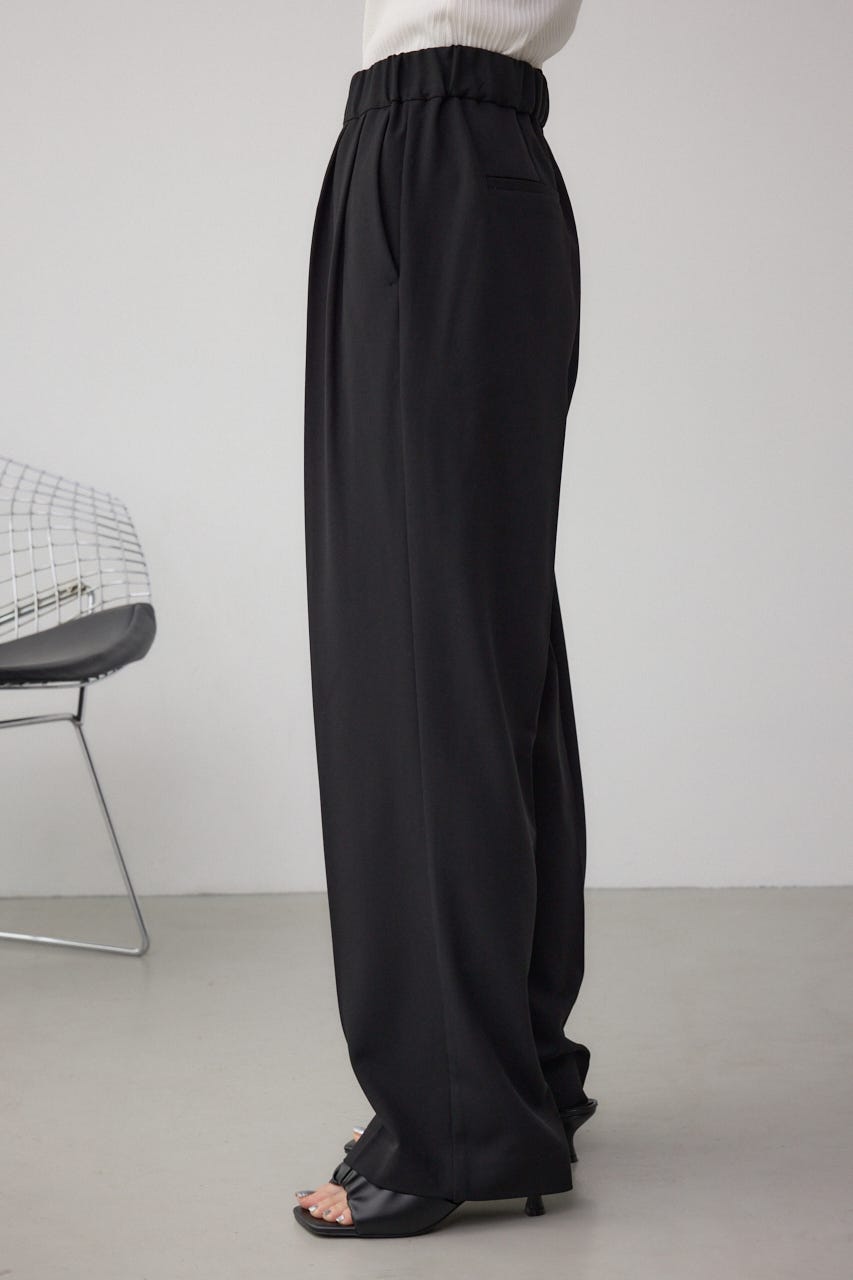 C/T冷感 2タックイージースラックス BLK S