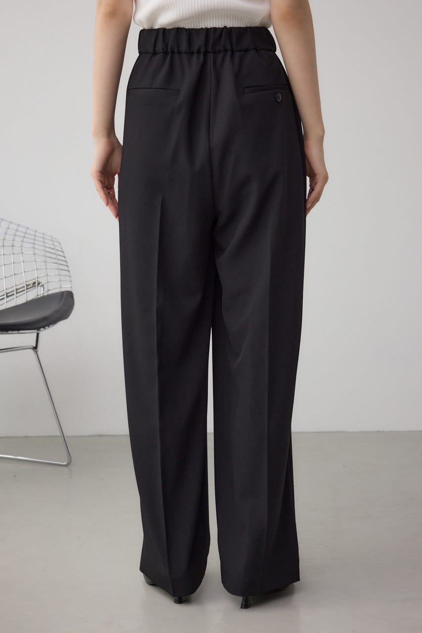 C/T冷感 2タックイージースラックス BLK S