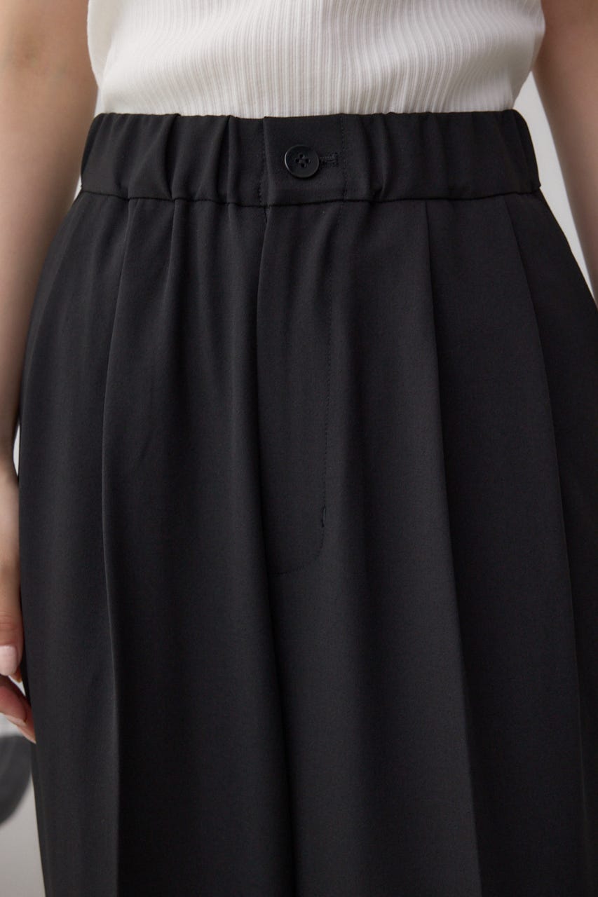 C/T冷感 2タックイージースラックス BLK S