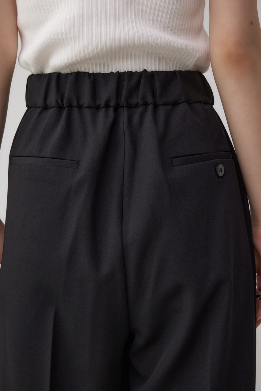 C/T冷感 2タックイージースラックス BLK S