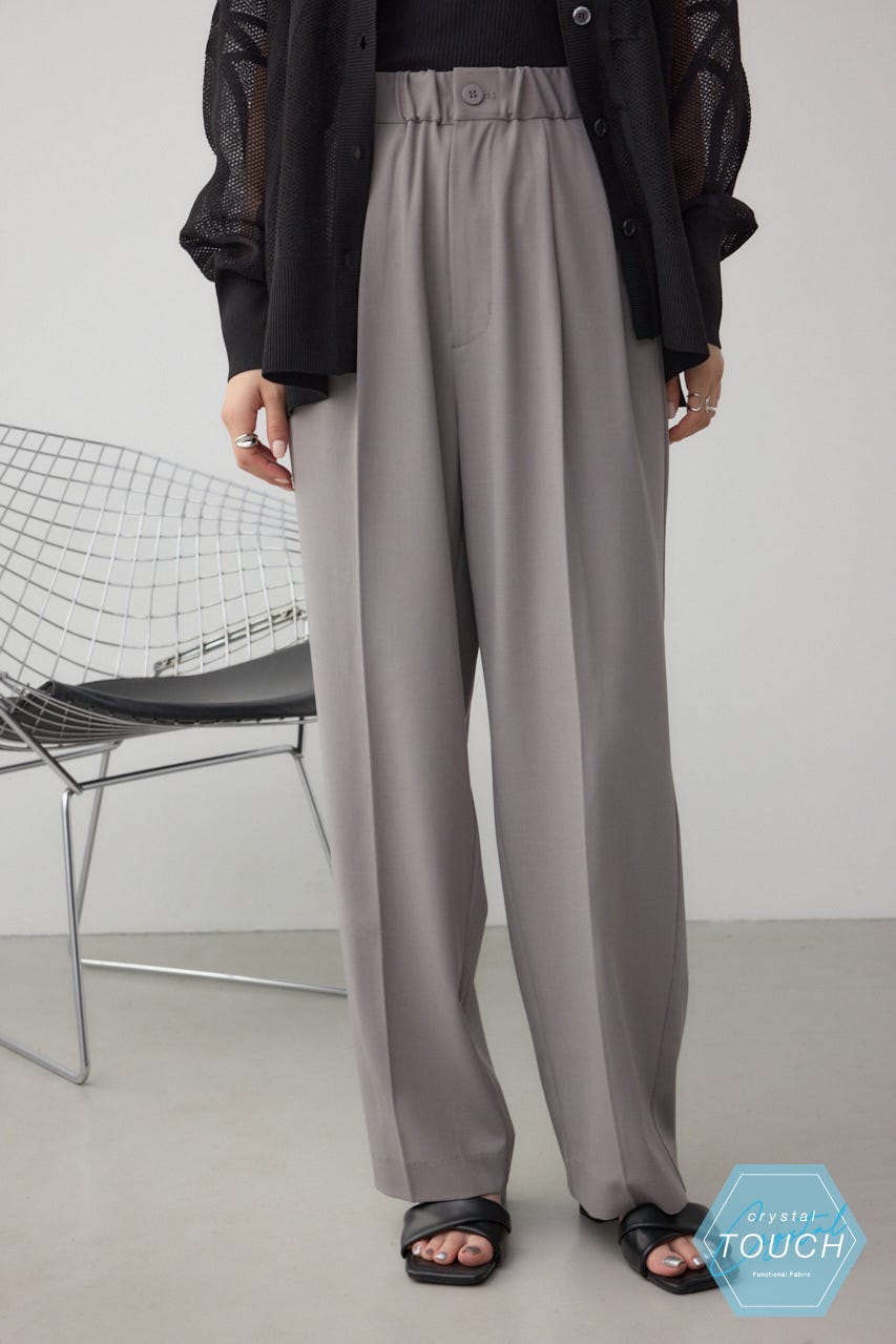 C/T冷感 2タックイージースラックス GRY S