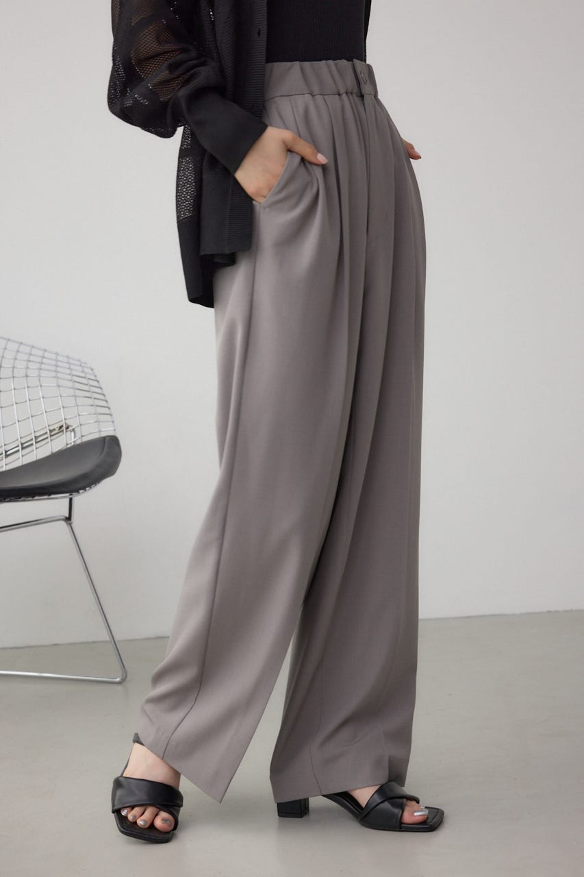 C/T冷感 2タックイージースラックス GRY S