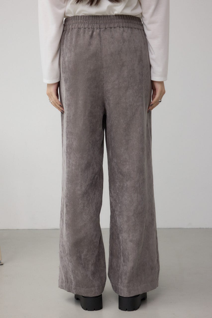 コーデュロイイージーワイドパンツ GRY M