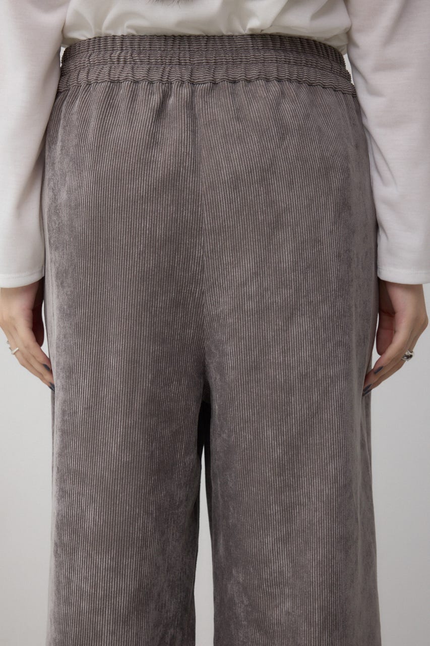 コーデュロイイージーワイドパンツ GRY M