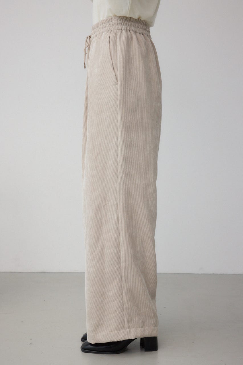 コーデュロイイージーワイドパンツ IVOY M