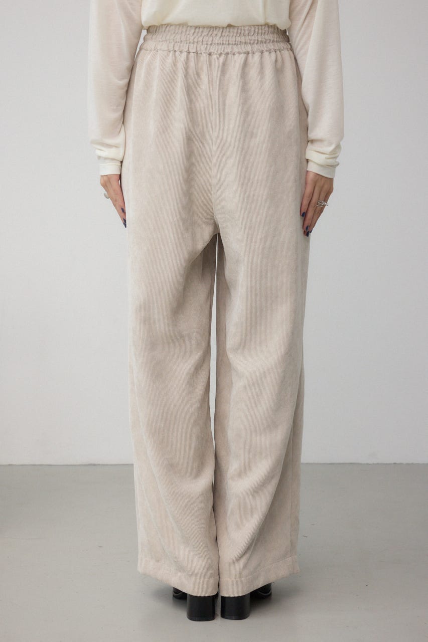 コーデュロイイージーワイドパンツ IVOY M