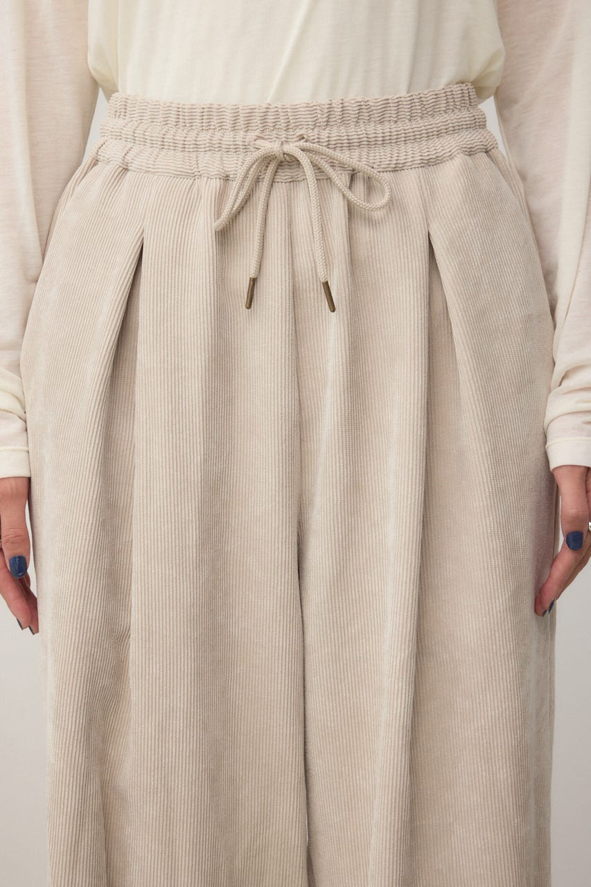 コーデュロイイージーワイドパンツ IVOY M