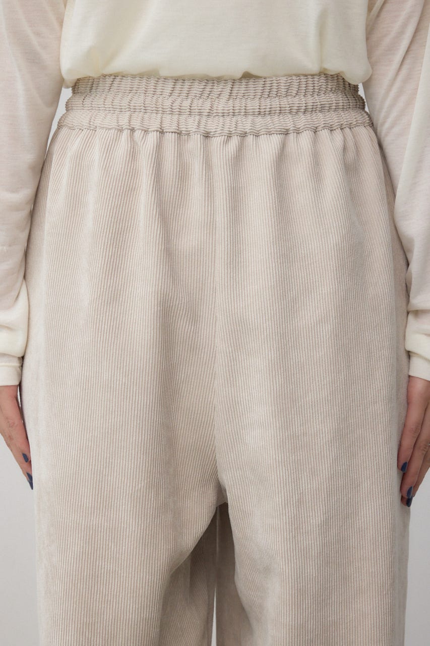 コーデュロイイージーワイドパンツ IVOY M