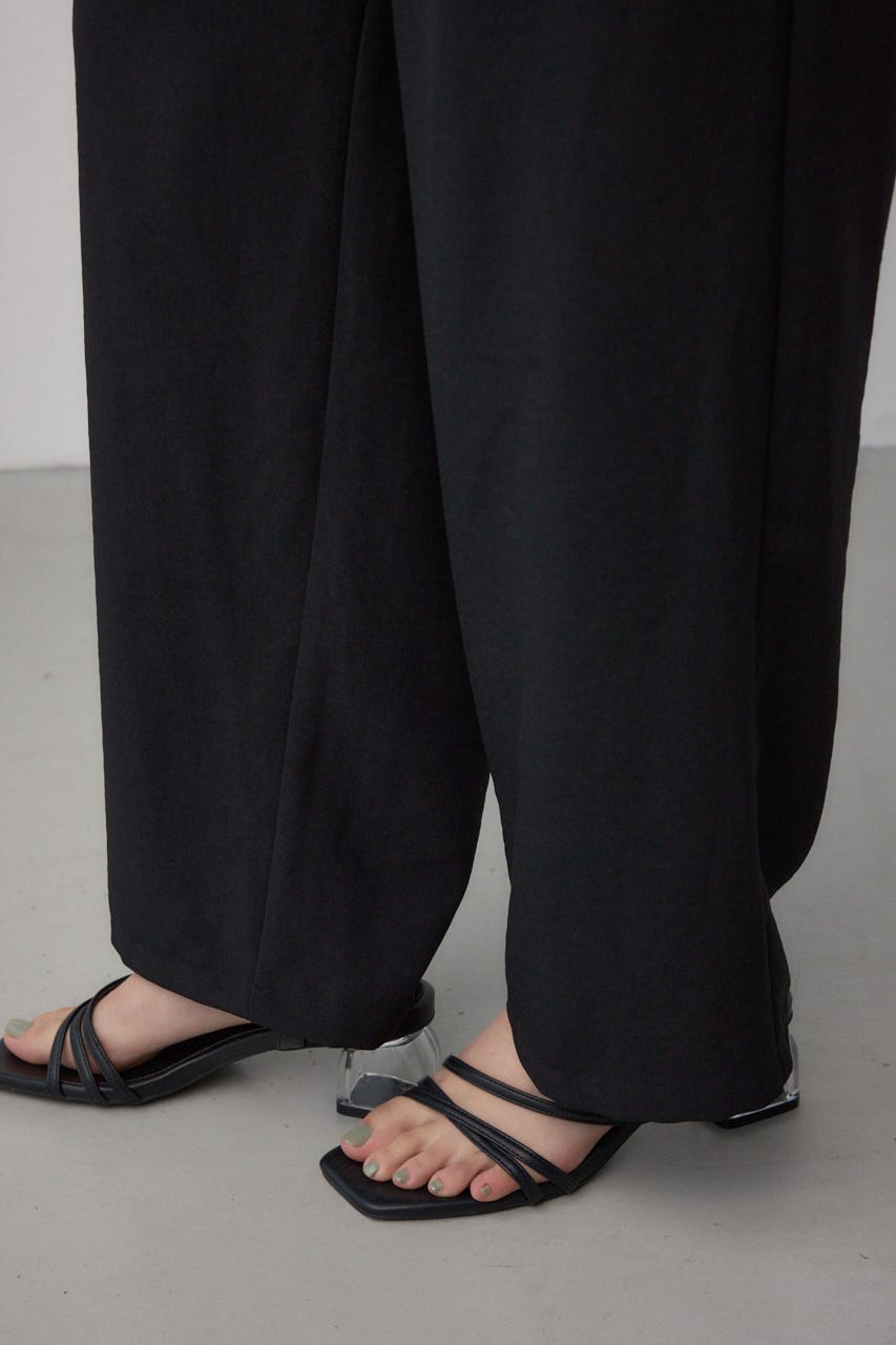 ウエストイージーワイドパンツ BLK FREE