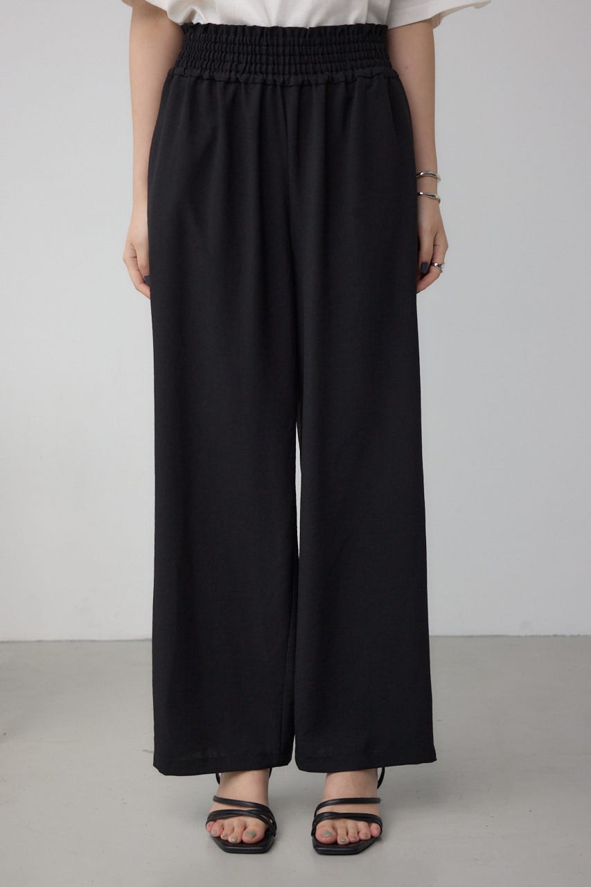 ウエストイージーワイドパンツ BLK FREE