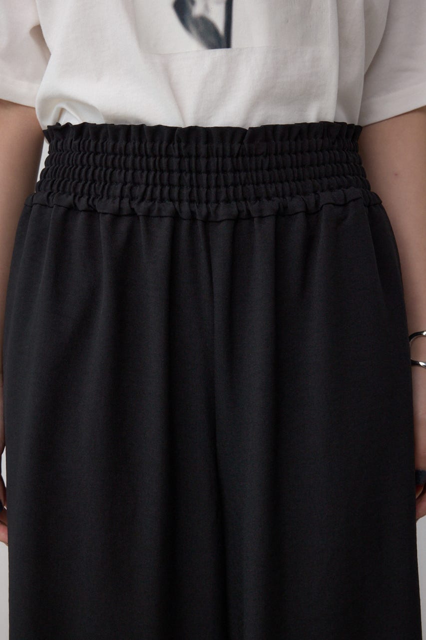 ウエストイージーワイドパンツ BLK FREE