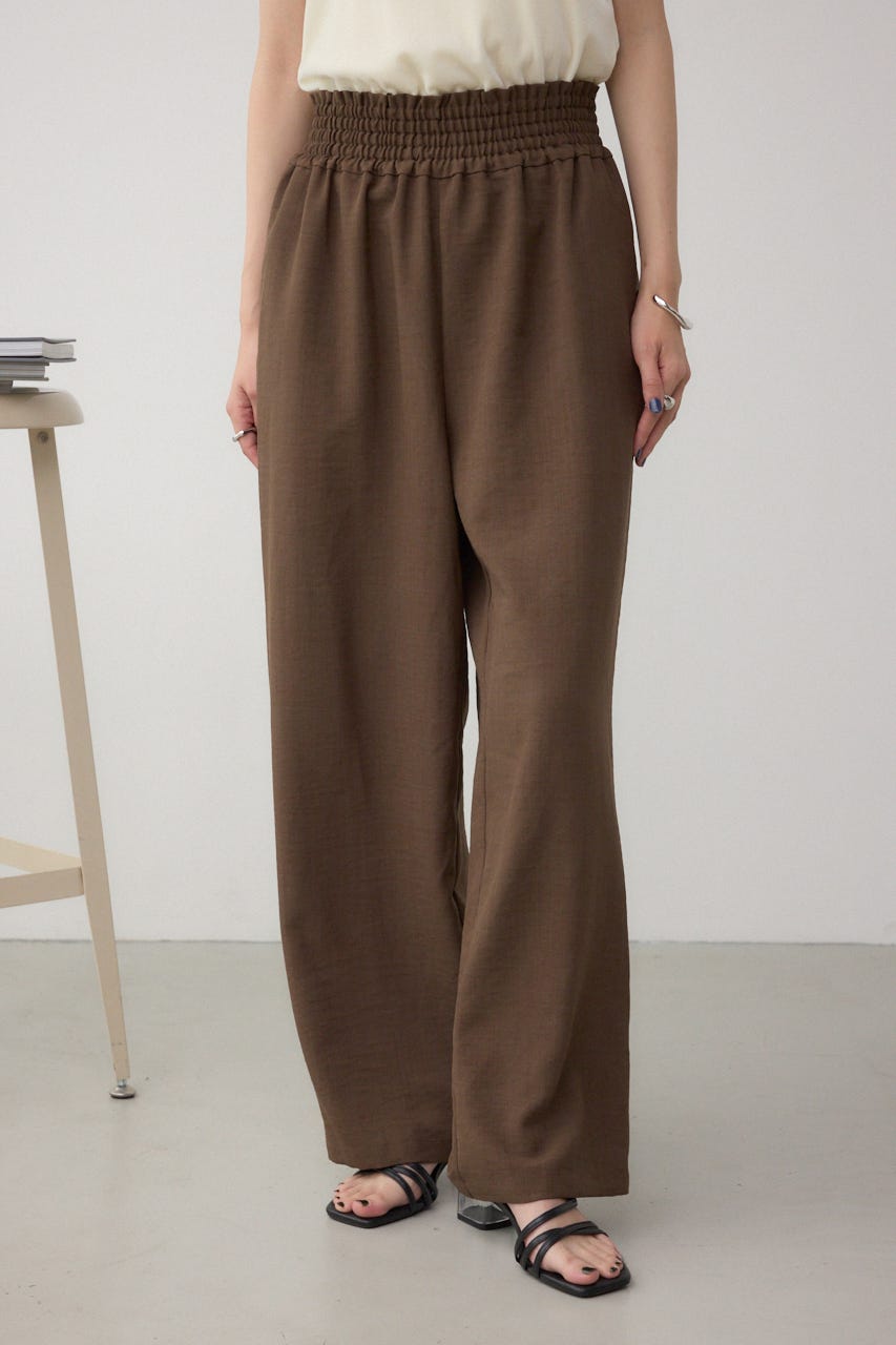 ウエストイージーワイドパンツ BRN FREE