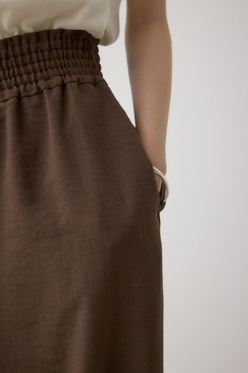 ウエストイージーワイドパンツ BRN FREE