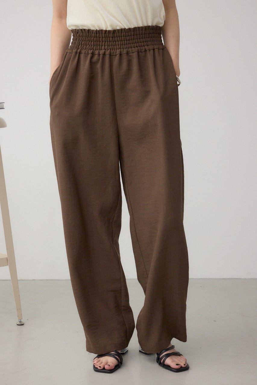 ウエストイージーワイドパンツ BRN FREE