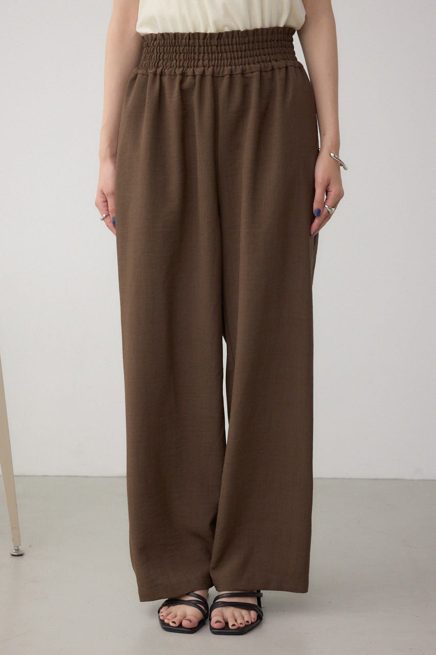 ウエストイージーワイドパンツ BRN FREE
