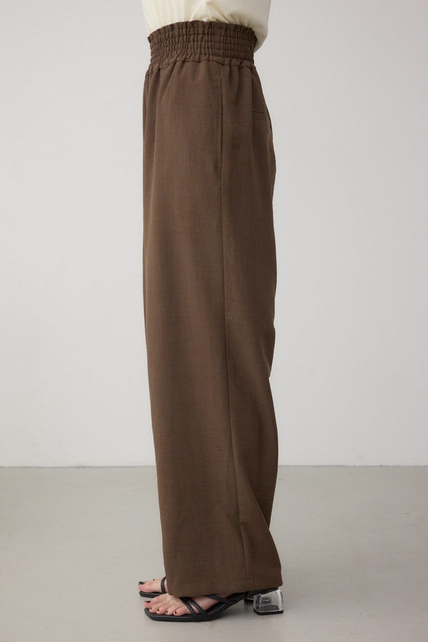 ウエストイージーワイドパンツ BRN FREE