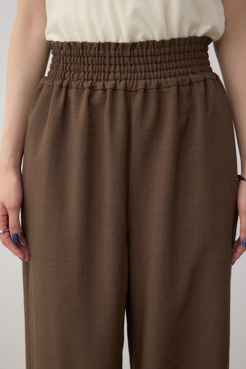 ウエストイージーワイドパンツ BRN FREE