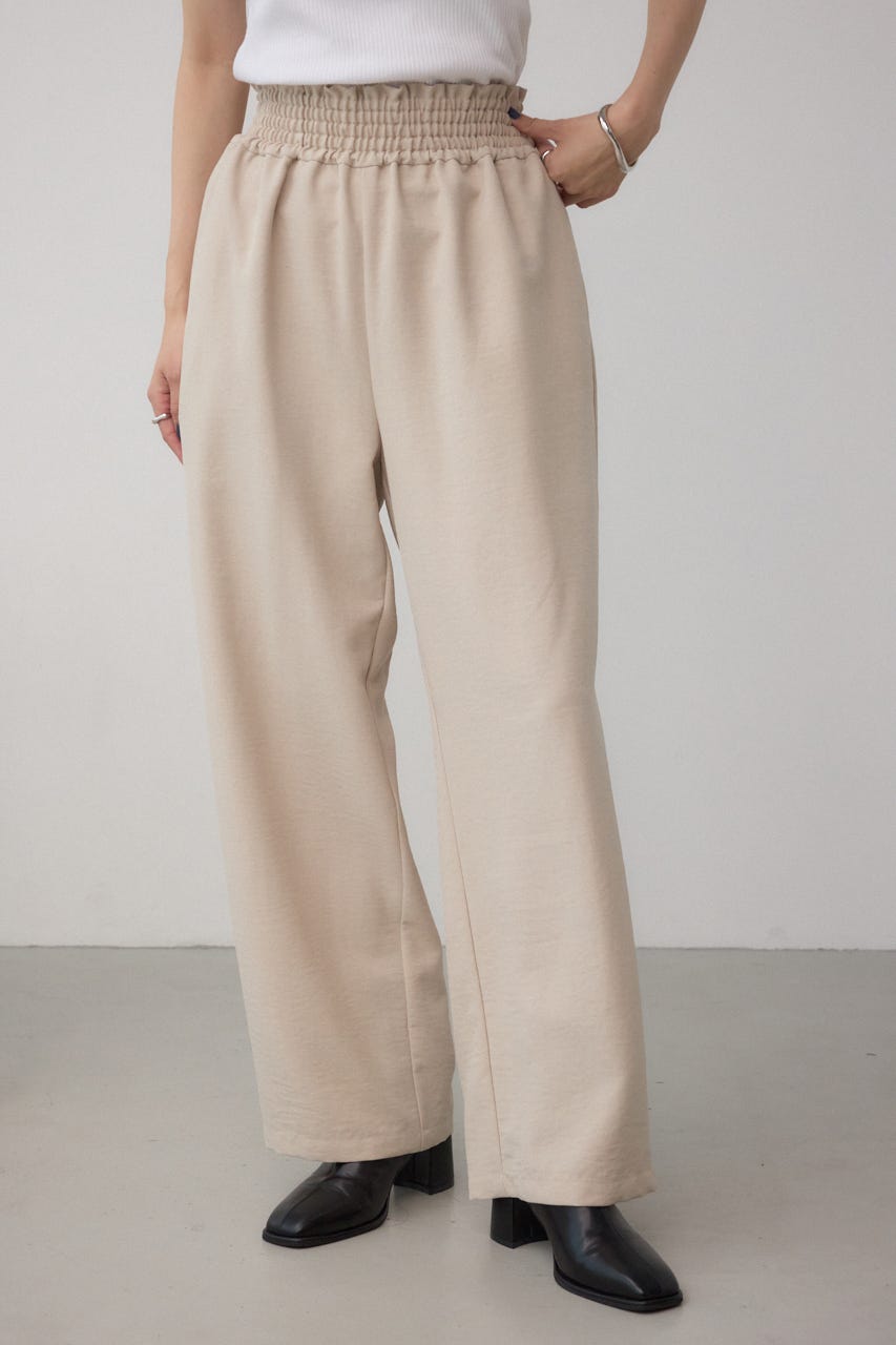 ウエストイージーワイドパンツ L/BEG FREE