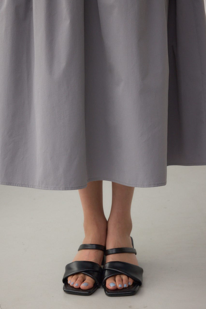 インナーSETフロントギャザーキャミワンピース GRY M