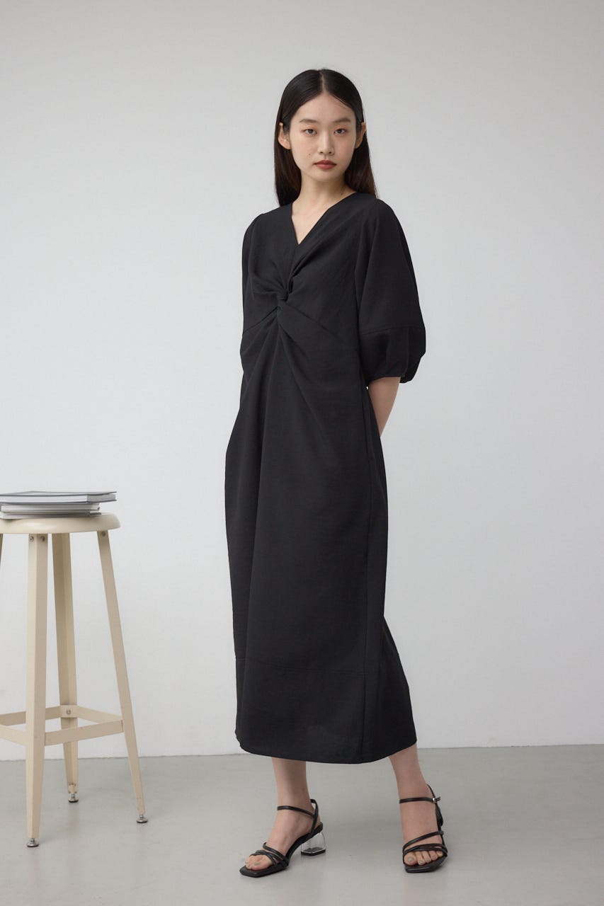 前後2WAYデザインワンピース BLK FREE