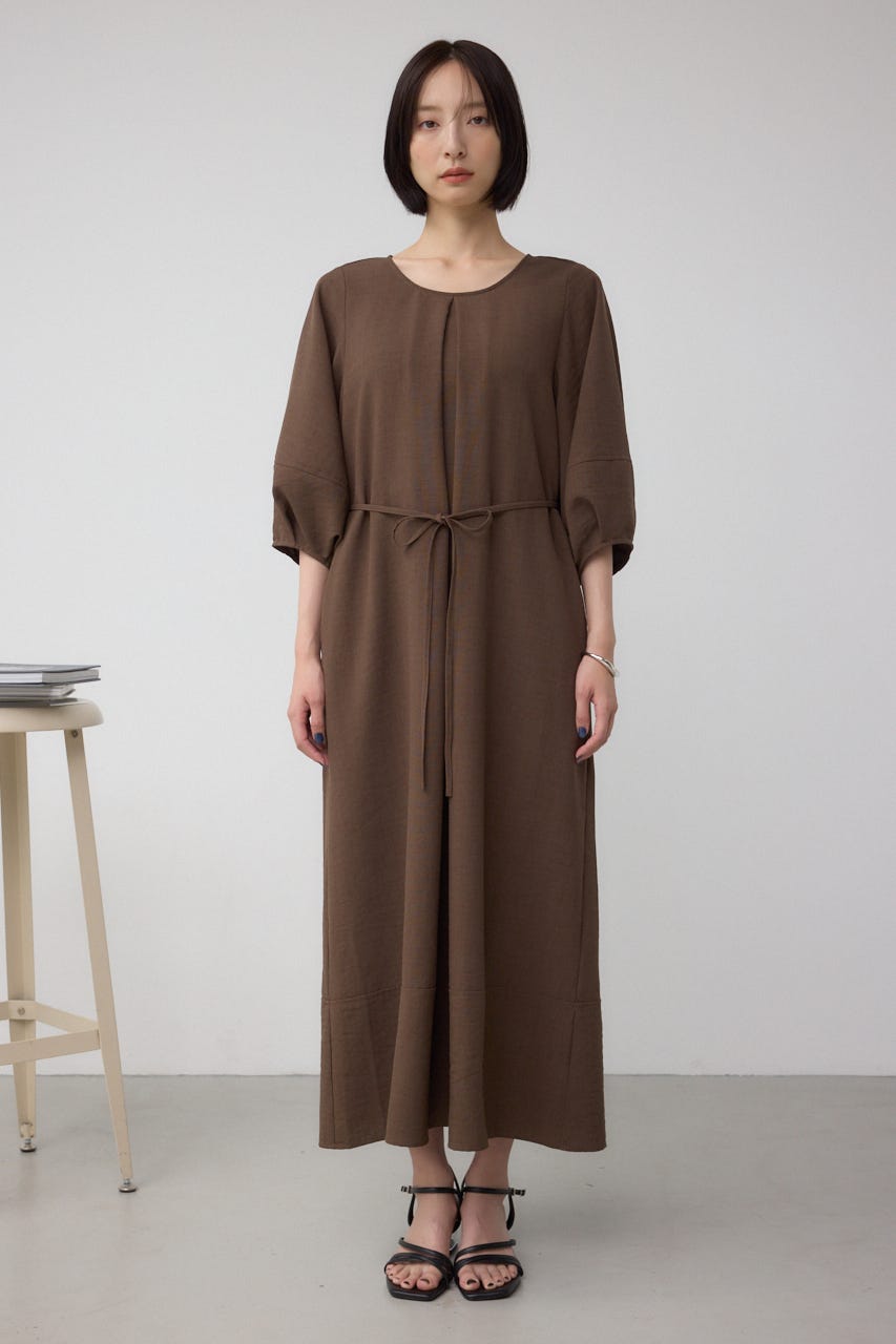 前後2WAYデザインワンピース BRN FREE