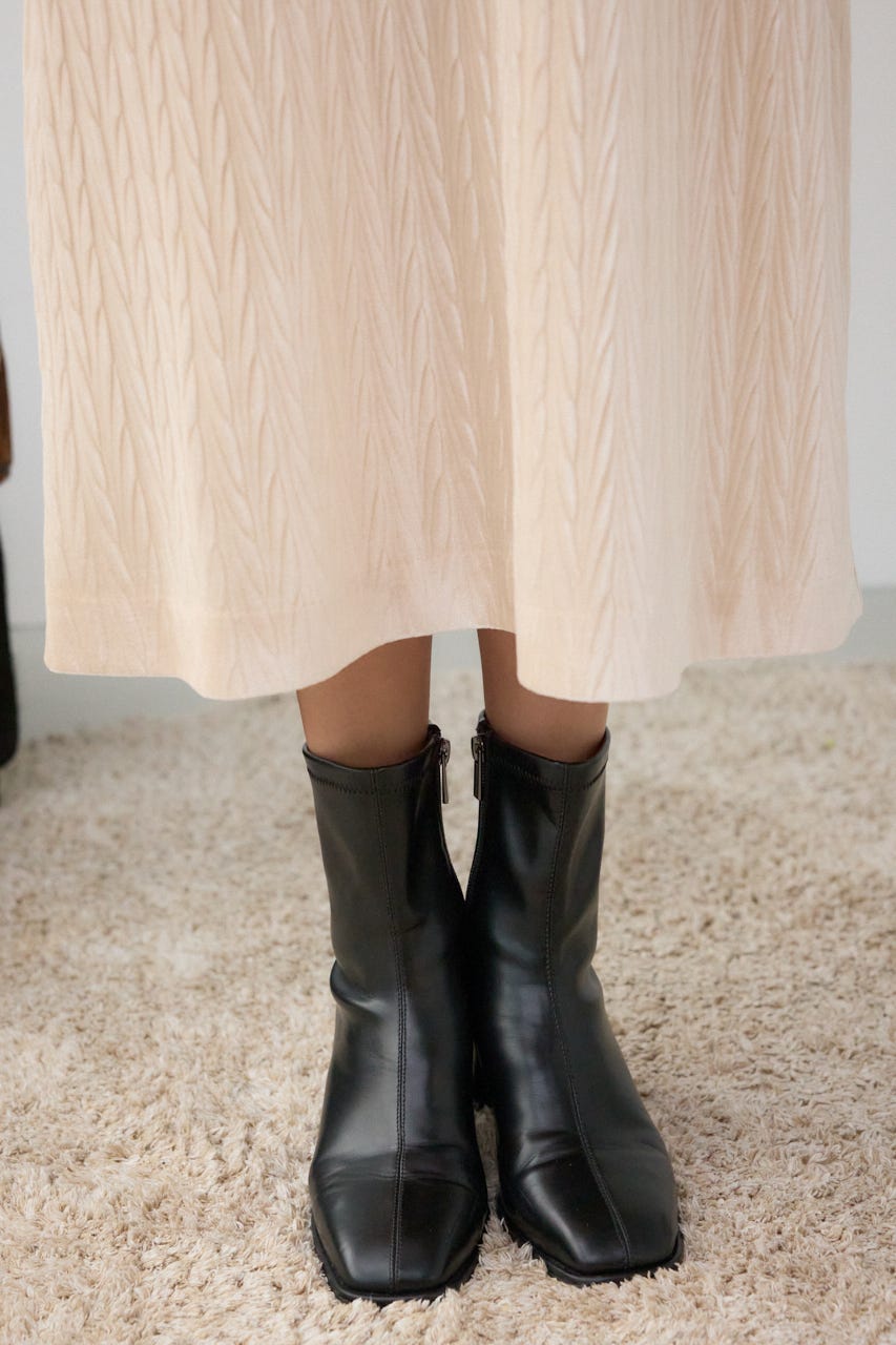 プリーツベロアキャミワンピース IVOY M