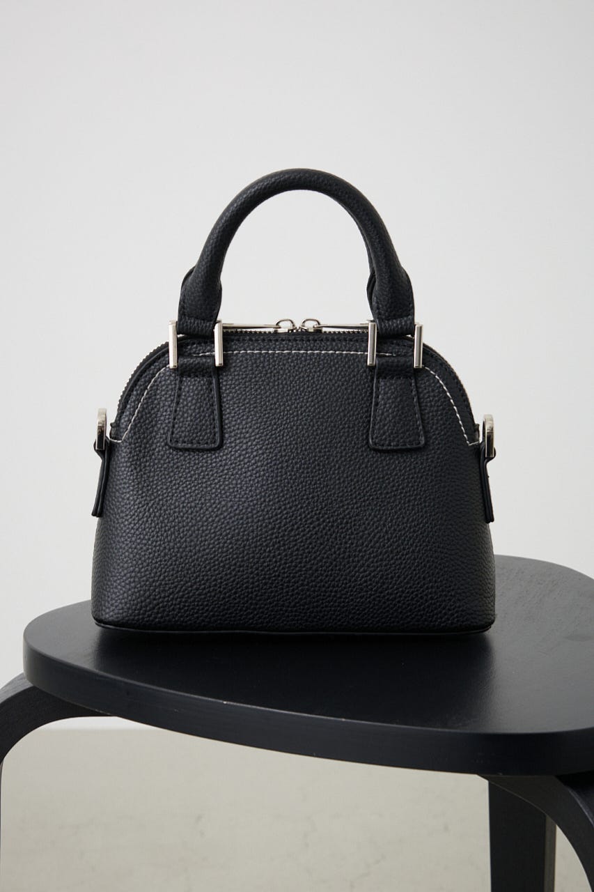 ダブルジッパーミニバッグ BLK FREE