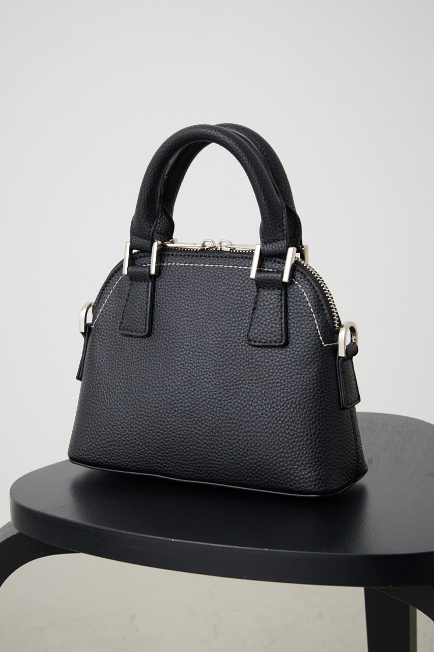 ダブルジッパーミニバッグ BLK FREE