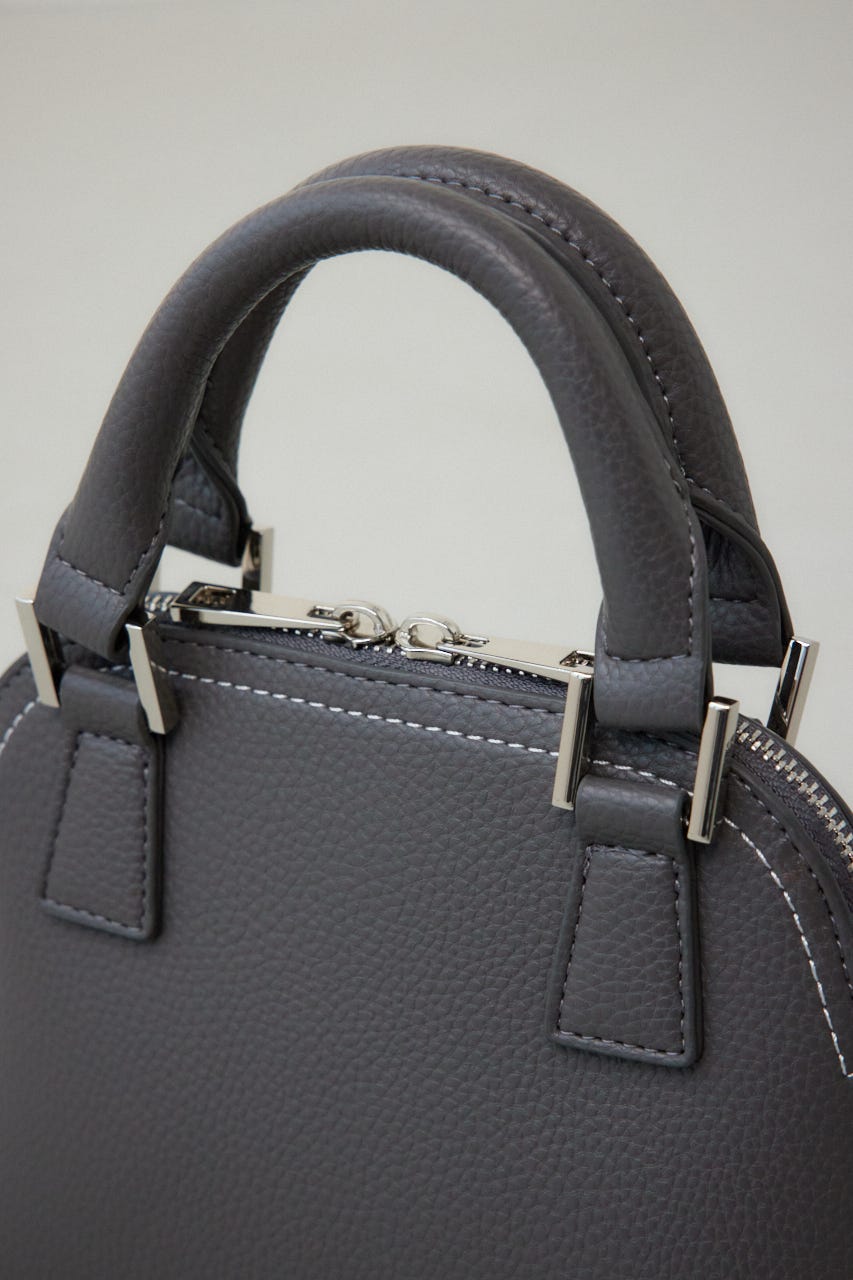 ダブルジッパーミニバッグ GRY FREE