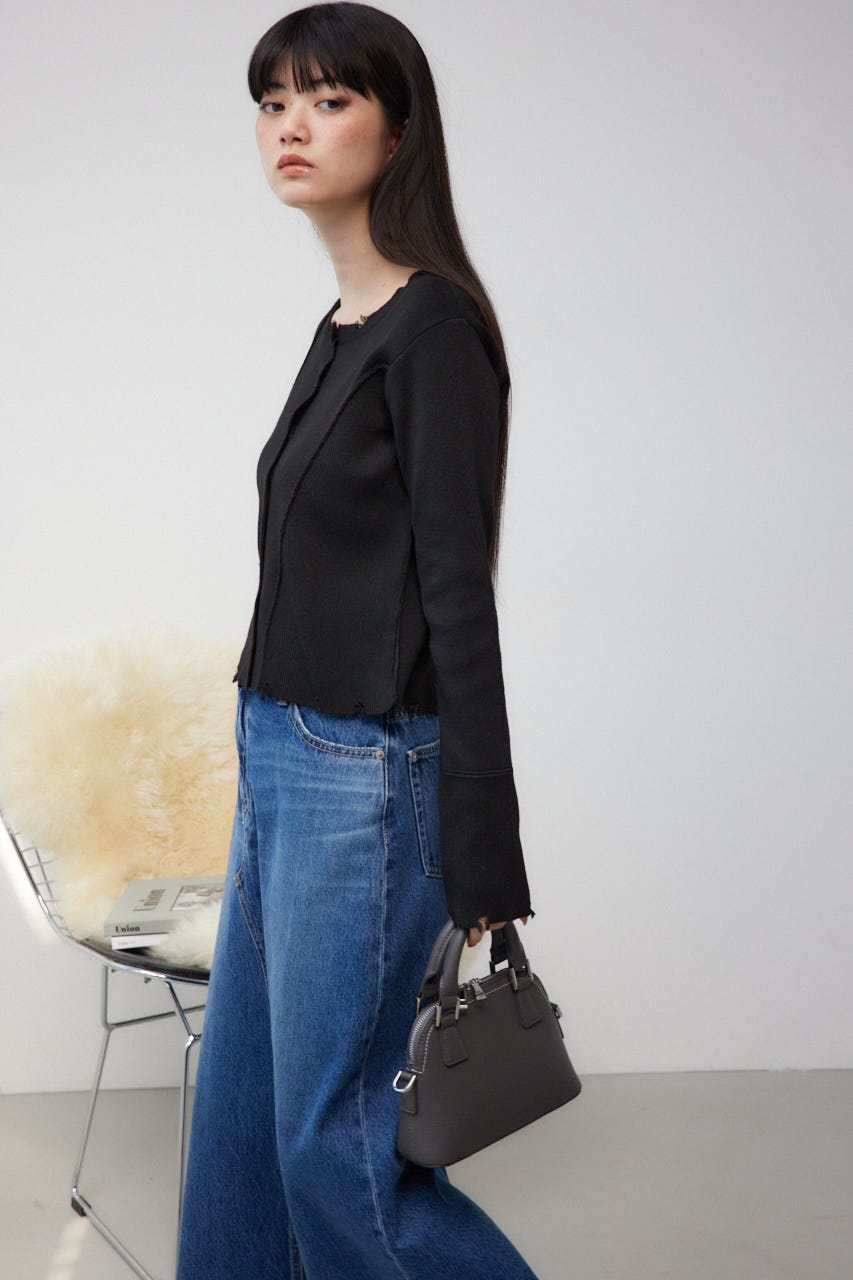 ダブルジッパーミニバッグ GRY FREE