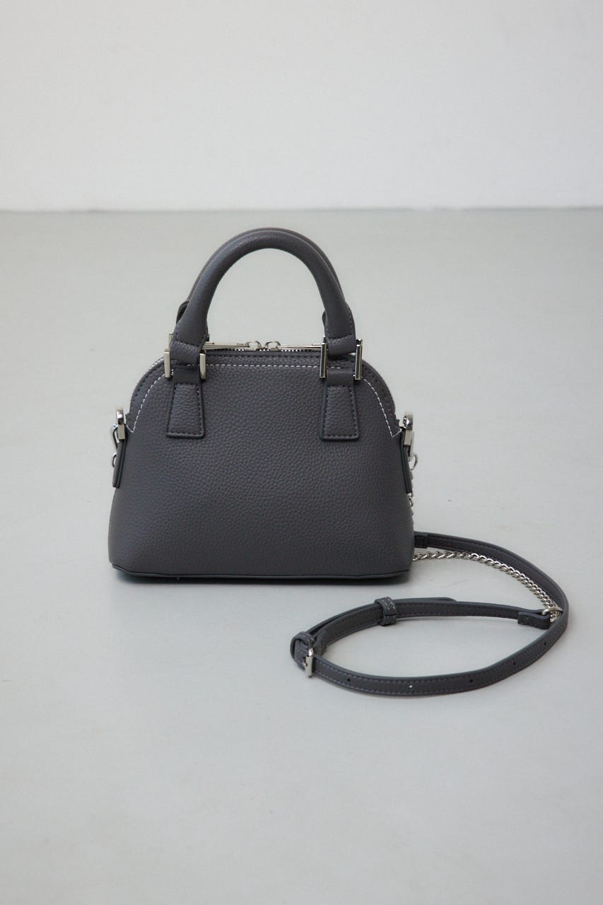 ダブルジッパーミニバッグ GRY FREE