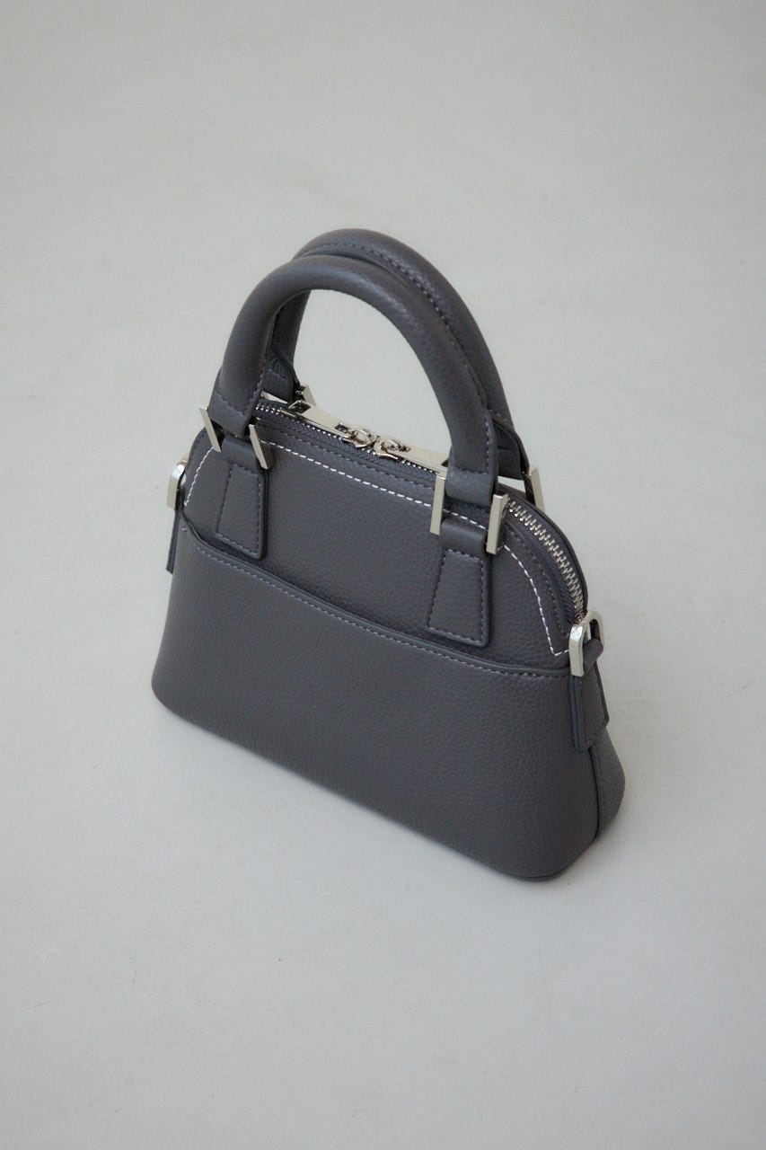 ダブルジッパーミニバッグ GRY FREE