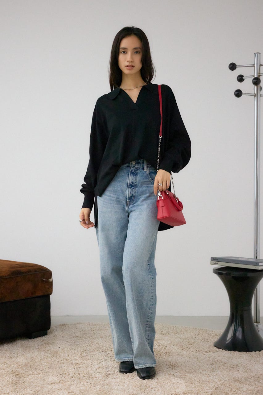 ダブルジッパーミニバッグ RED FREE