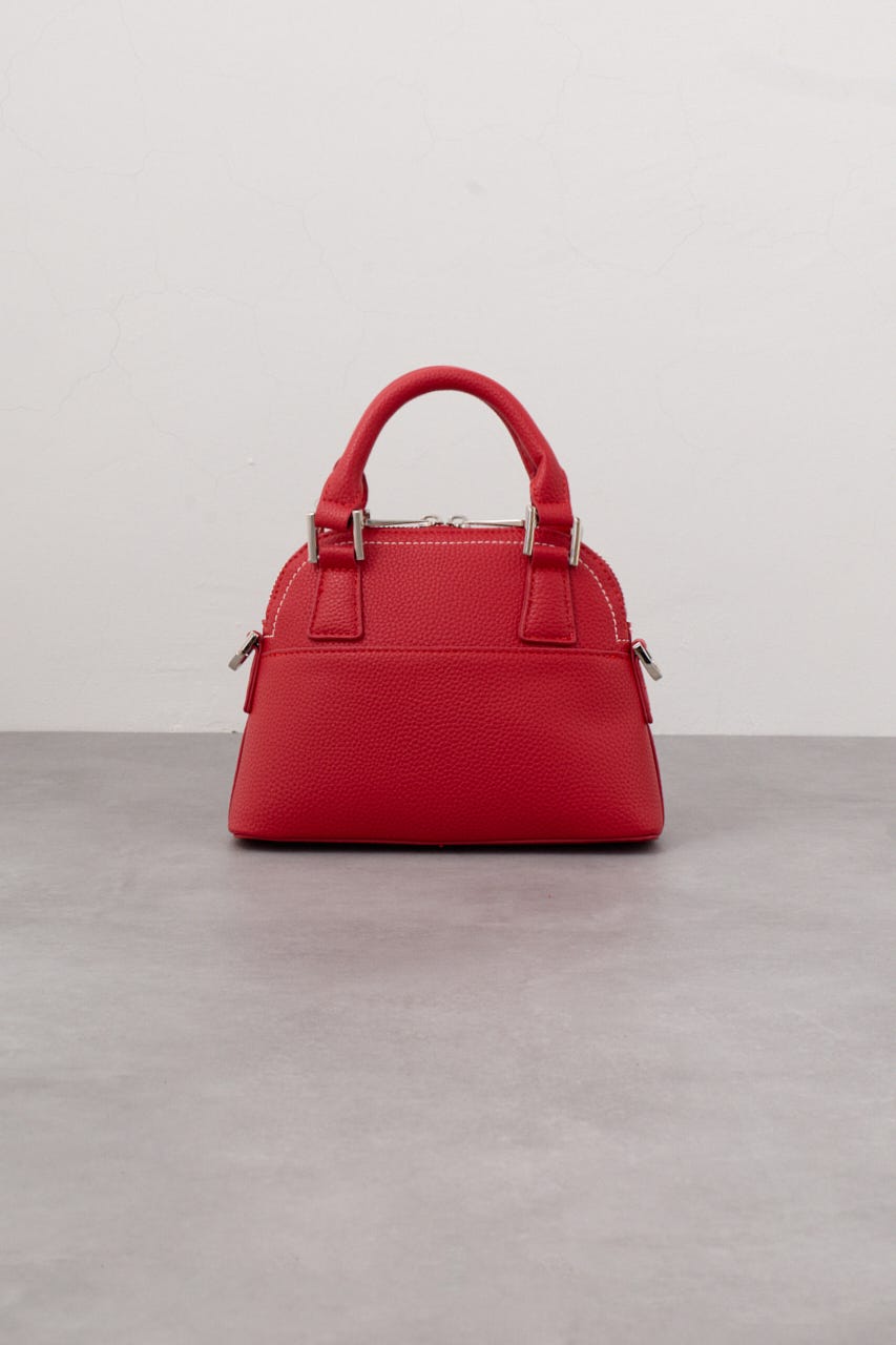 ダブルジッパーミニバッグ RED FREE