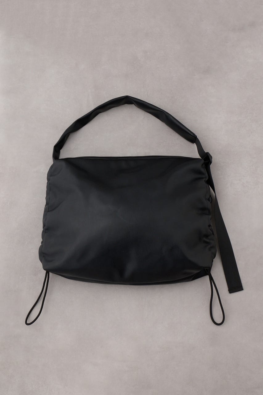 サイドギャザーパデットバッグ BLK FREE
