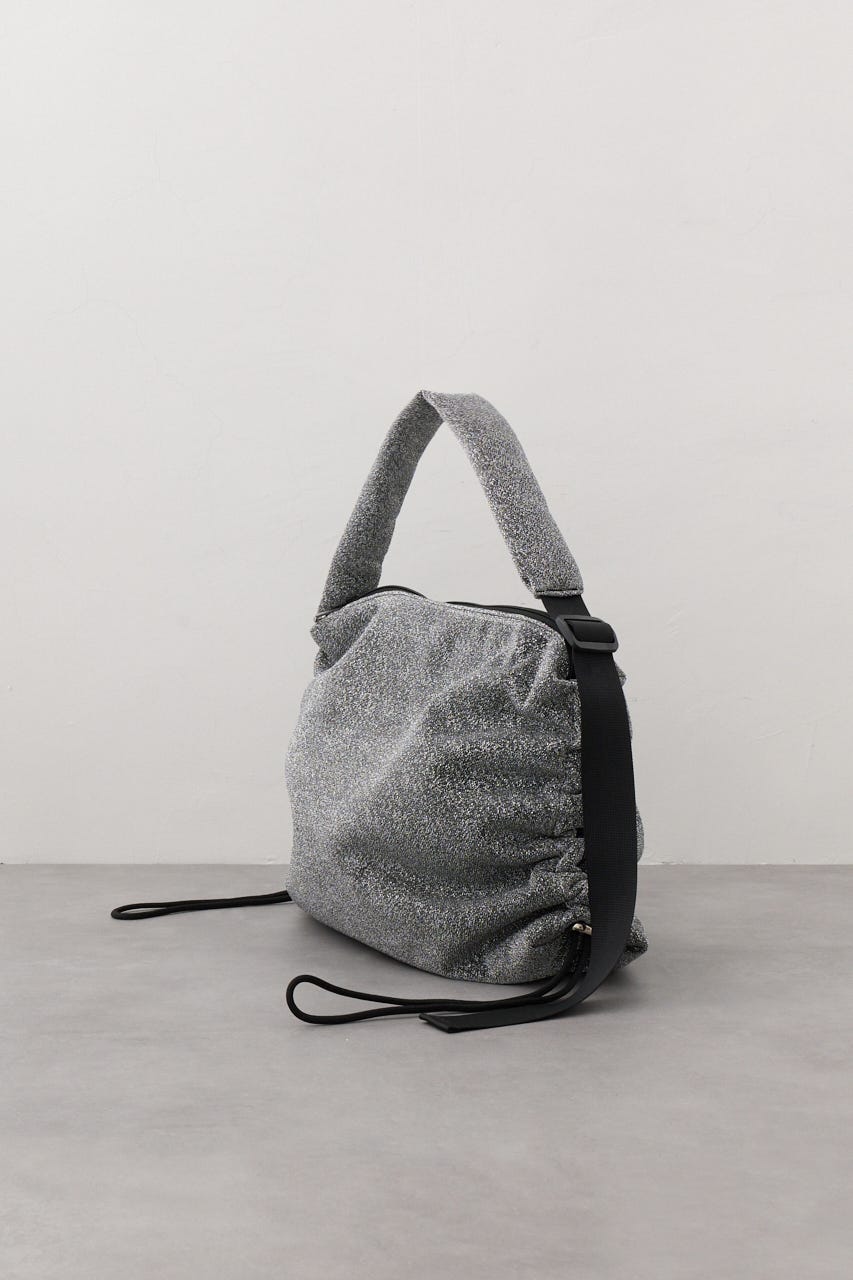 サイドギャザーパデットバッグ M/BLK FREE