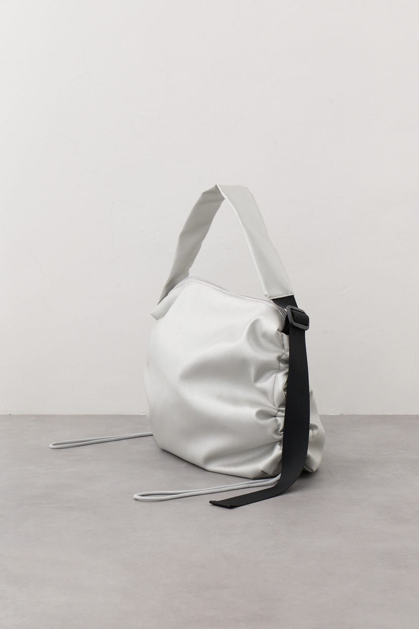 サイドギャザーパデットバッグ SLV FREE