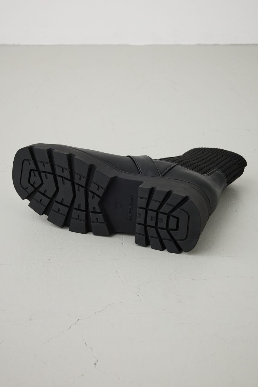 ブラック ソックスブーツ w closet（ダブルクローゼット）の「ソックスブーツ（ブーツ