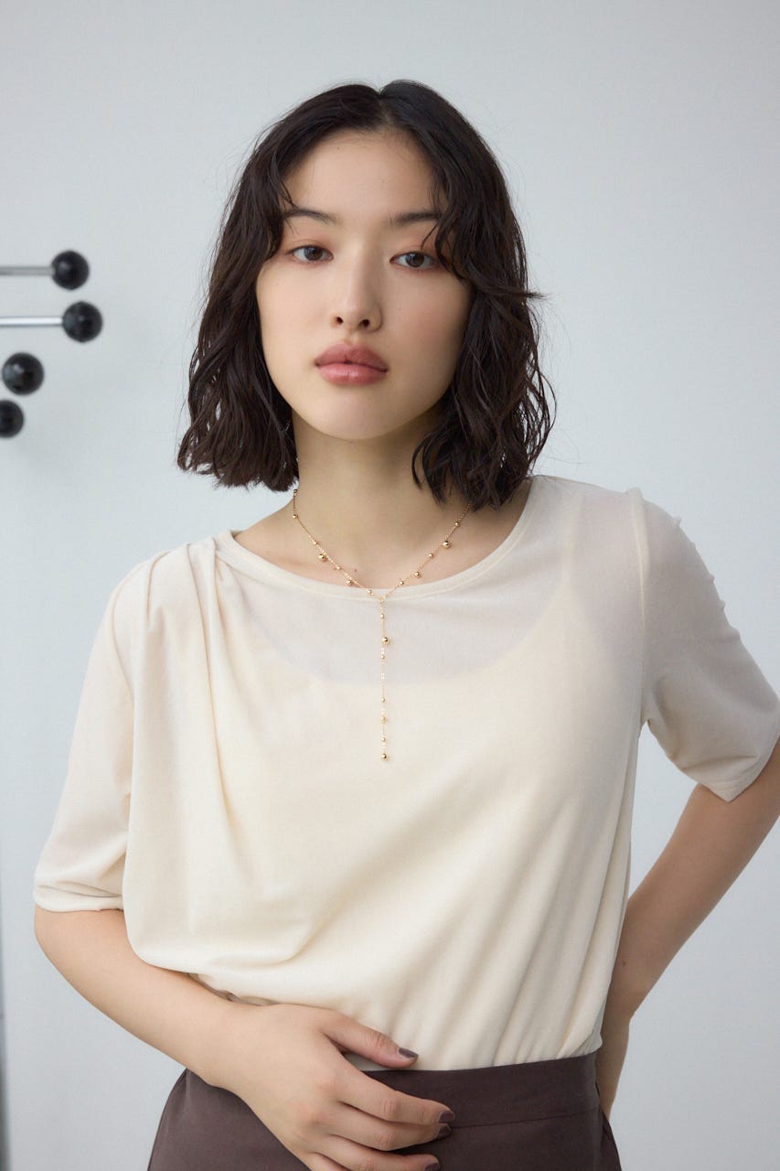 ランダムメタルボールチェーンネックレス L/GLD FREE