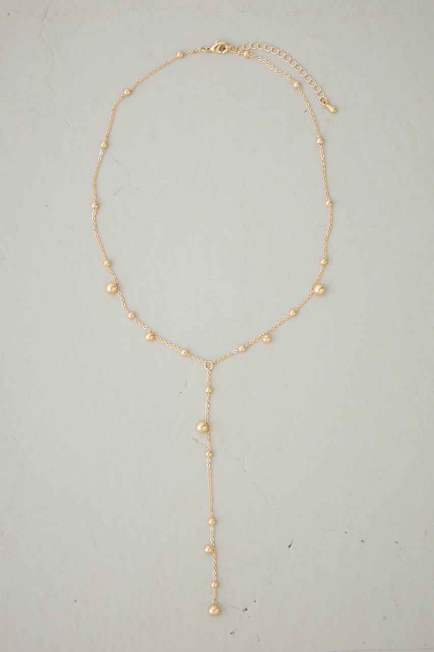 ランダムメタルボールチェーンネックレス L/GLD FREE