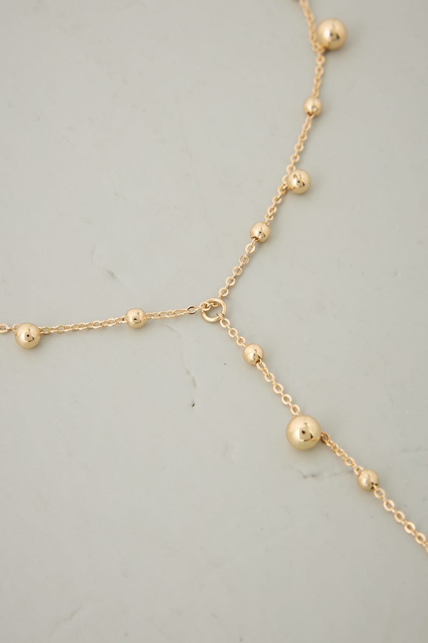ランダムメタルボールチェーンネックレス L/GLD FREE
