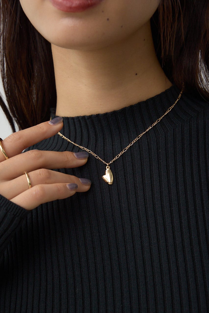 s♡ページです AZUL BY MOUSSY | フィガロチェーンハートトップステンレス