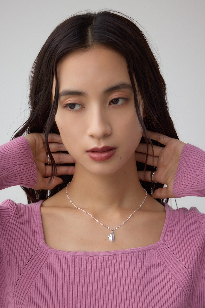 s♡ ページ AZUL BY MOUSSY | フィガロチェーンハートトップステンレス