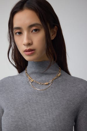 ★関税込★【MISSOMA】Savi ツイスト ダブルチェーンネックレス Multi Way Double Chain Necklace